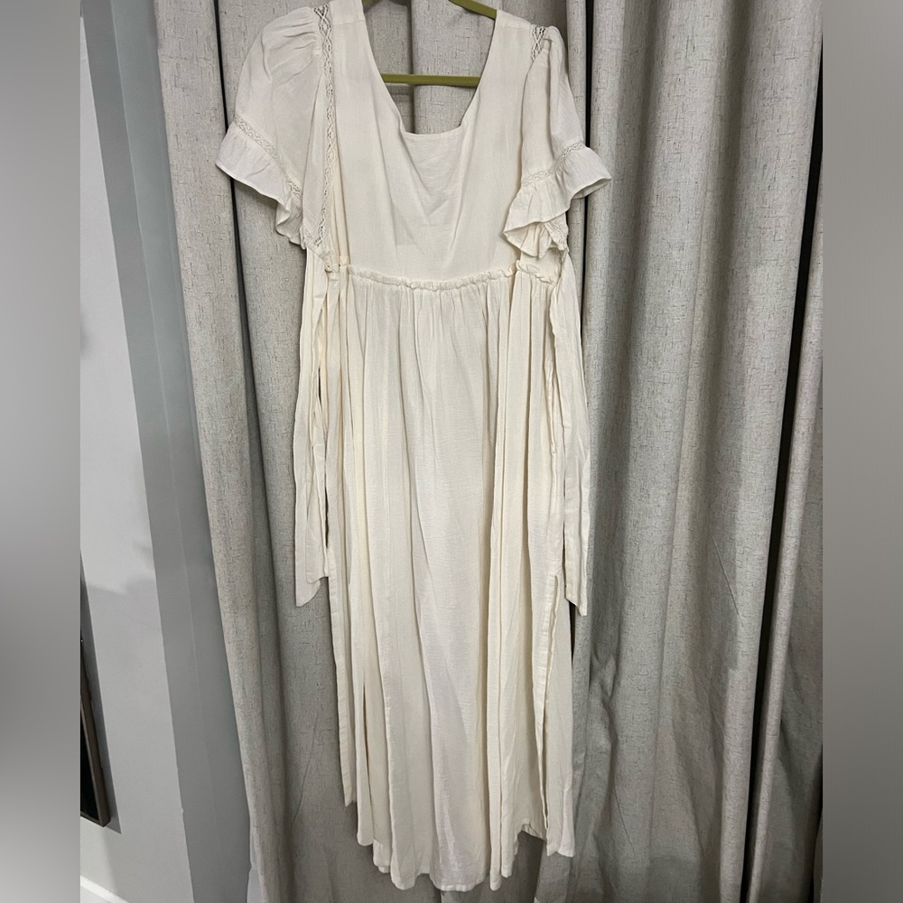 Free people dress small maxi off white